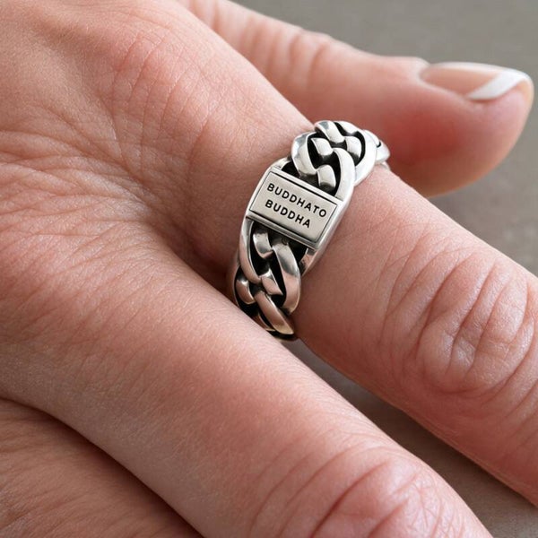 Buddha to Buddha Nathalie Small Ring 925 Zilver Preloved Maat 19