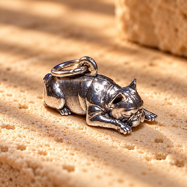 Zilveren Franse Bulldog Hanger – 925 Sterling Zilver | Gratis Gravure