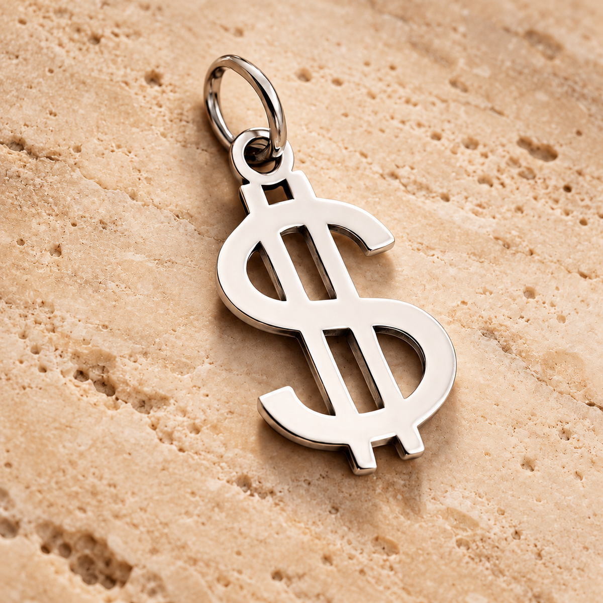 Zilveren Dollar Hanger 925 – Handgemaakt