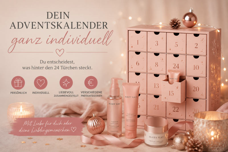 Individueller Adventskalender mit Beauty- und Pflegeprodukten
