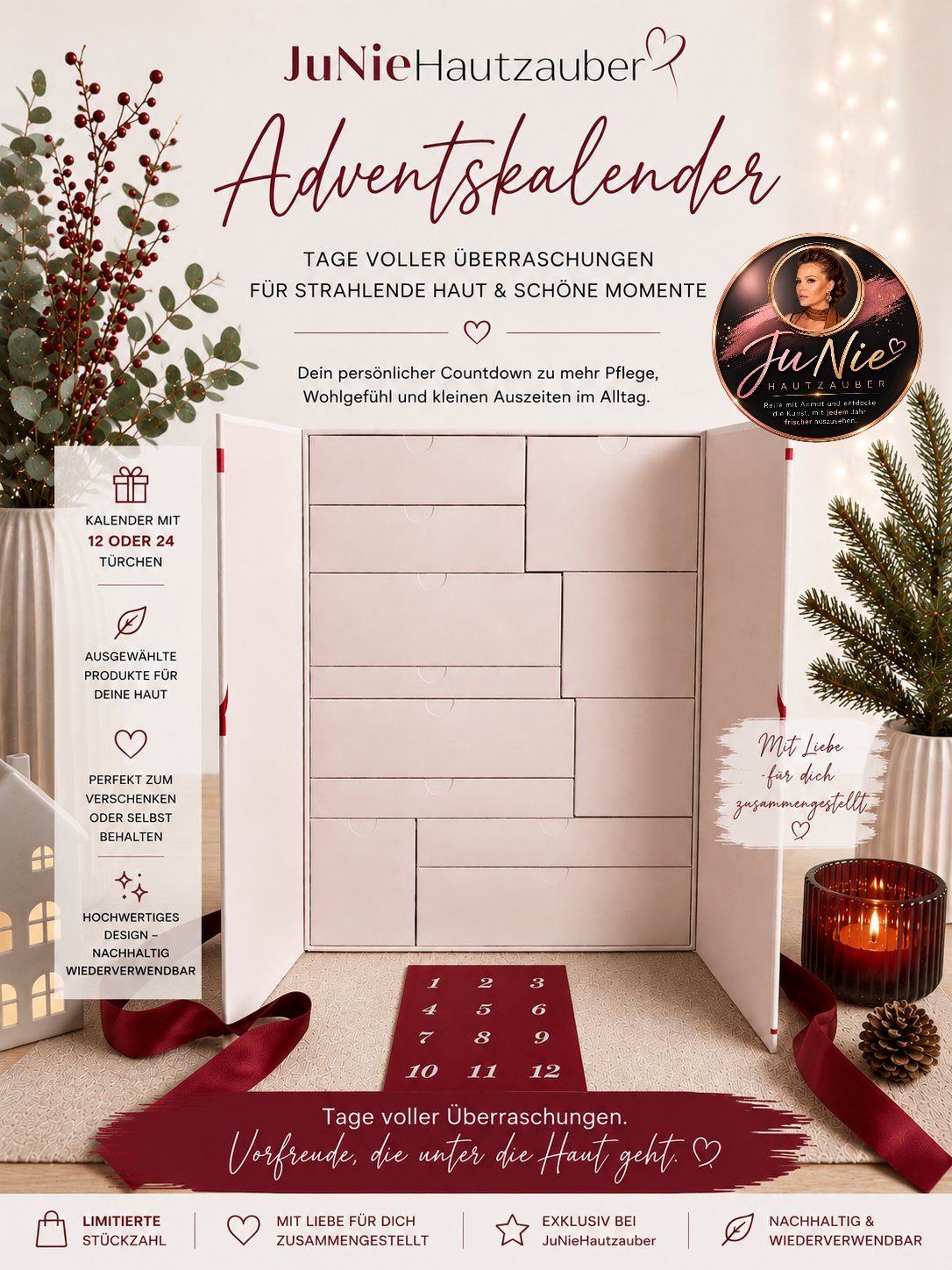 Beauty-Adventskalender mit Hautpflege von JuNieHautzauber