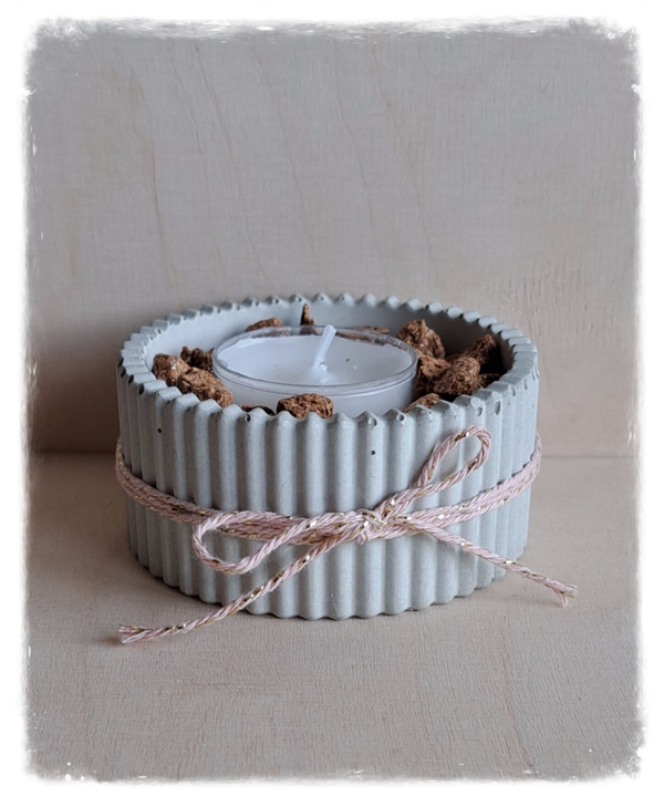 runder Kerzenbehälter