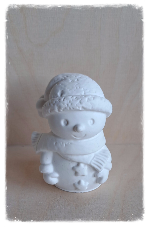 Schneemann mit Sternenknöpfe