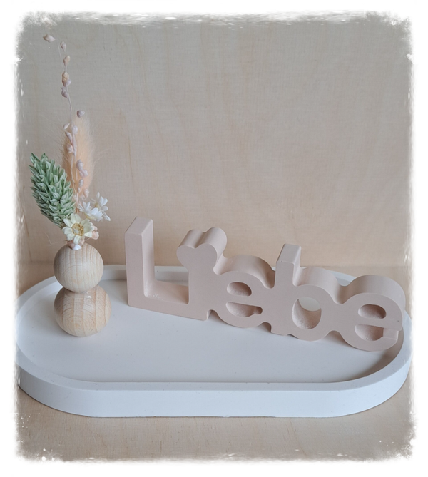 Liebe mit weissem Tableau