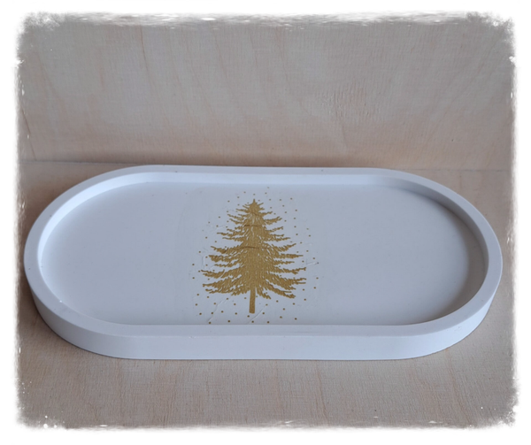 Tableau mit goldener Tanne