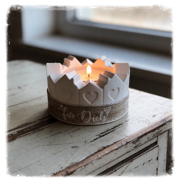 Kerzenhalter mit Herz
