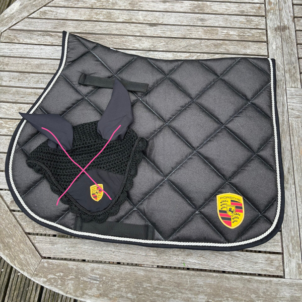 Porsche dekje glitter zwart