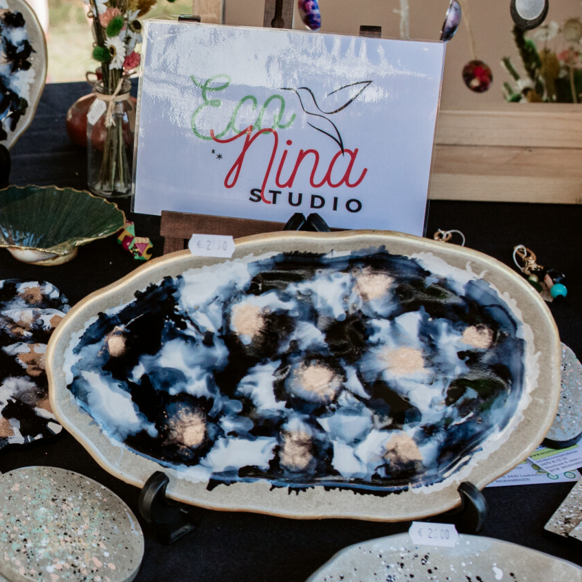 Schaal zwart-wit-goud