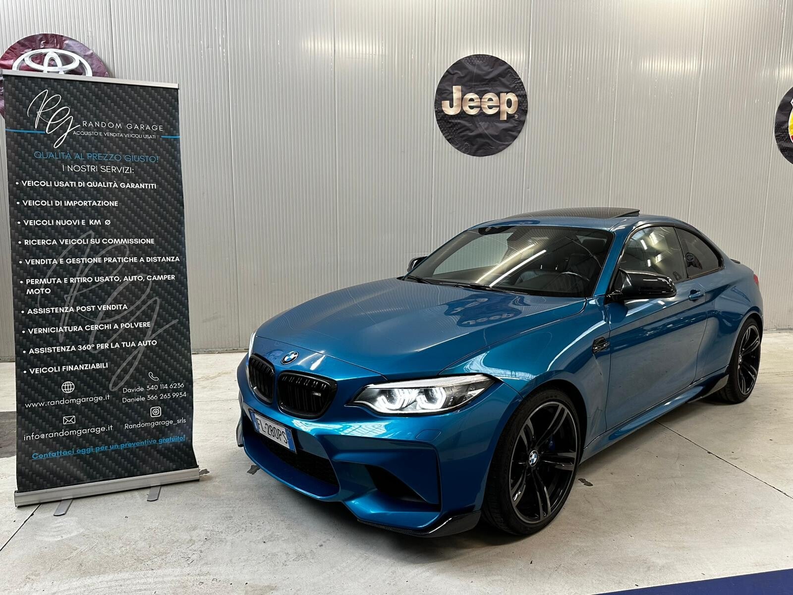 BMW M2 F87  3.0  370 CV Long Beach Blue Scarico Full M Performance