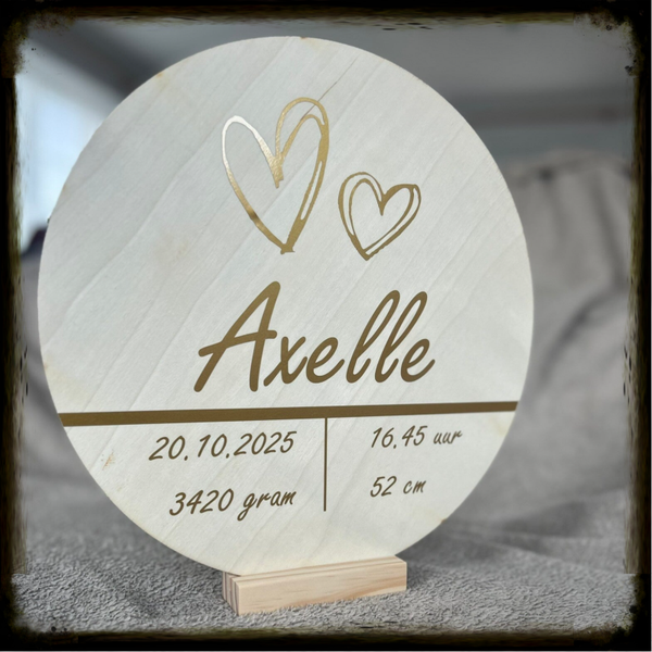 Geboortebord Rond