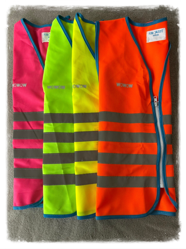 Bedrukte Fluo vest WOWOW
