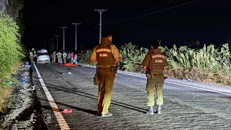 CURICÓ: DOS CICLISTAS FALLECEN TRAS ACCIDENTE DE TRÁNSITO EN RUTA J-65 SECTOR LOS NICHES