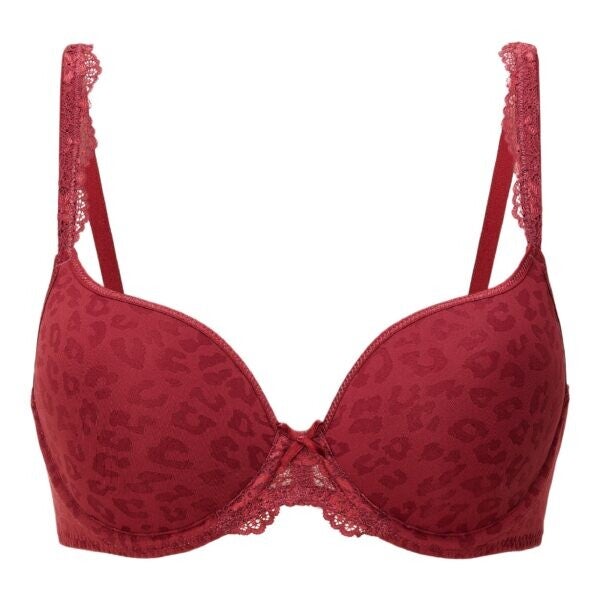 LingaDore DAILY T-Shirt BH - Ruby Wine Jacquard