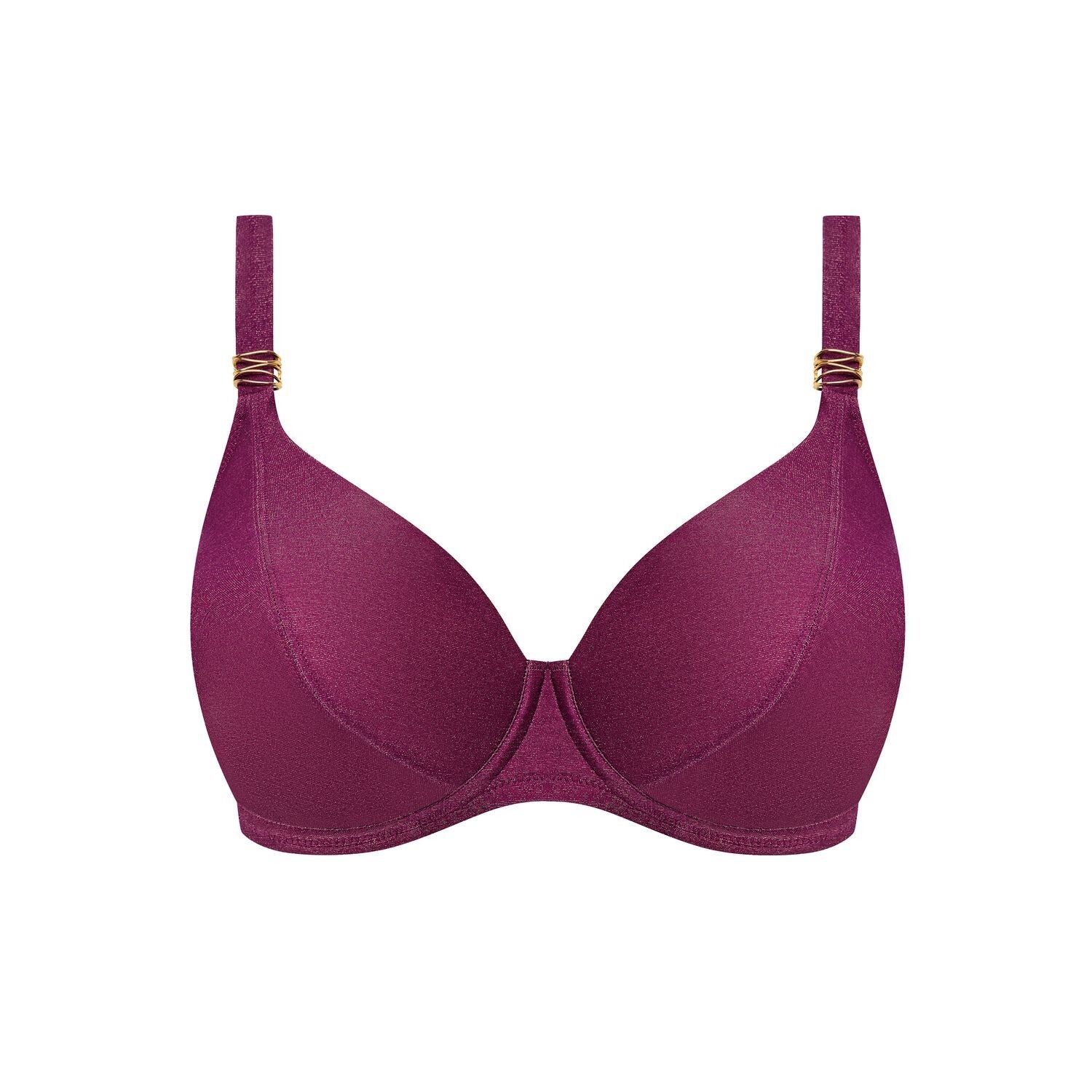 Fantasy Bikini Plunge Top Paros Coast - Paars