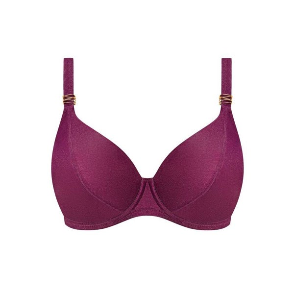 Fantasy Bikini Plunge Top Paros Coast - Paars