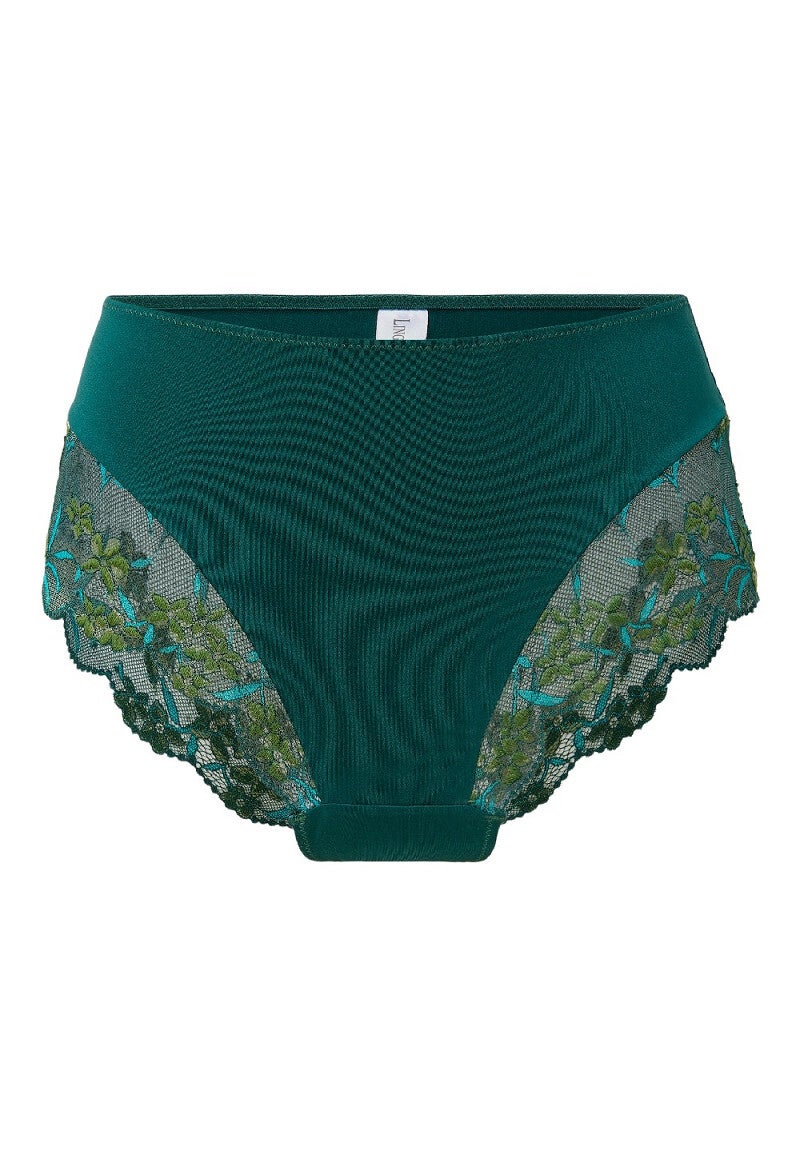 LingaDore - Lace Taille Slip -  Pine Green