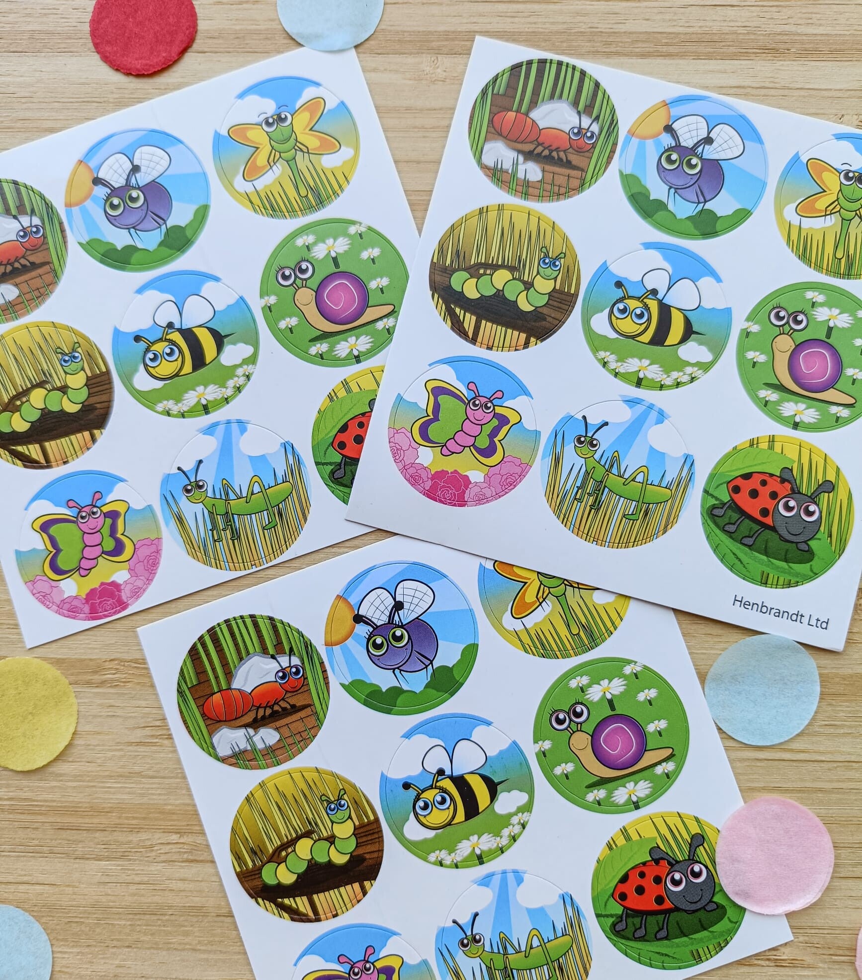 Stickers Insecten