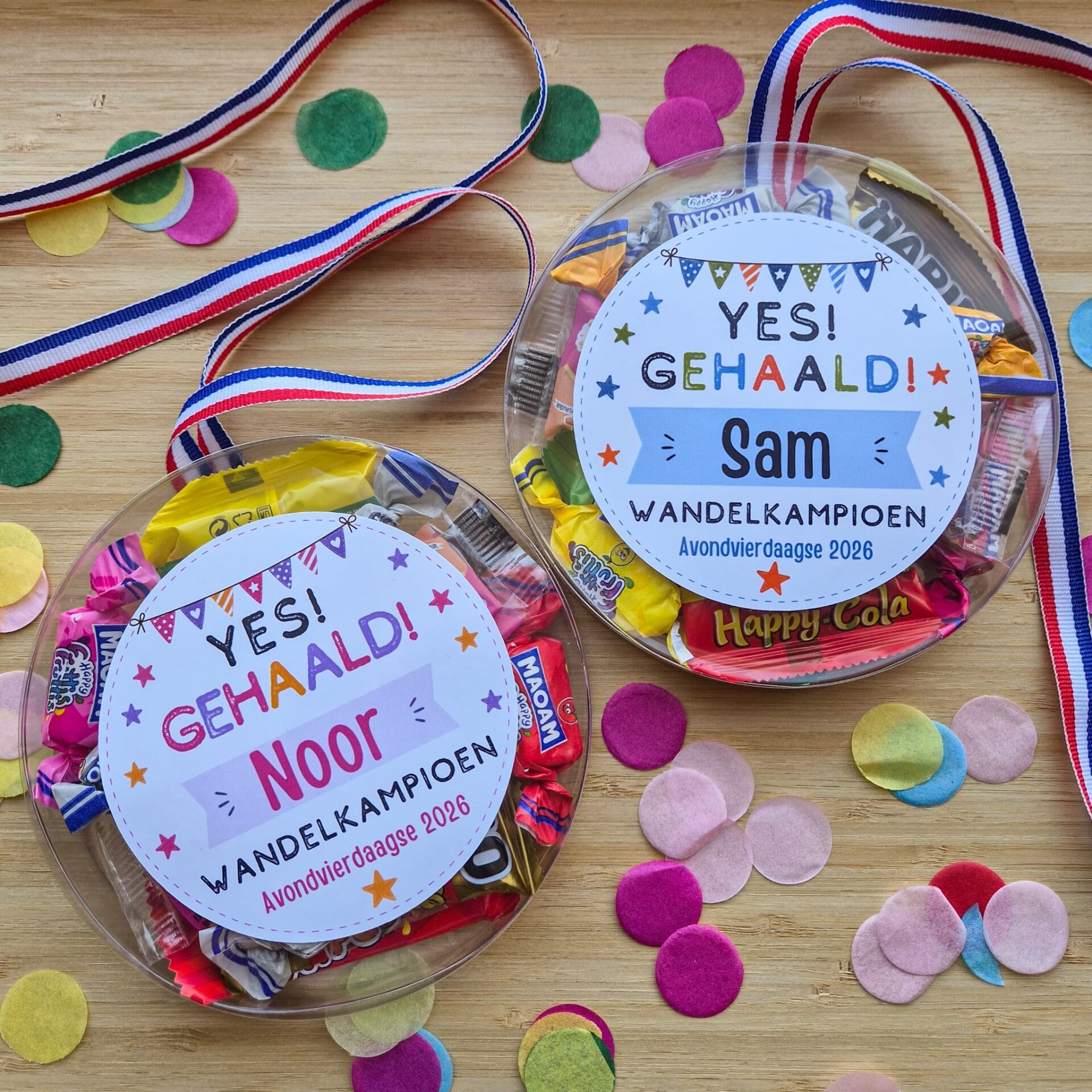 Gepersonaliseerde Snoepmedaille Avondvierdaagse