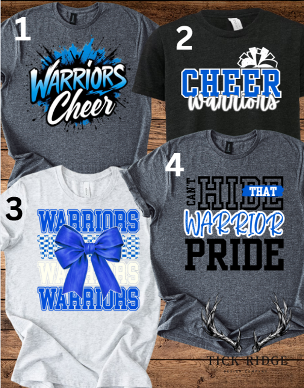 Warren Warriors Cheer/Spirit Tees