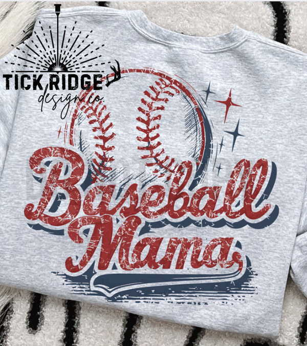 Vintage baseball Mama Tee
