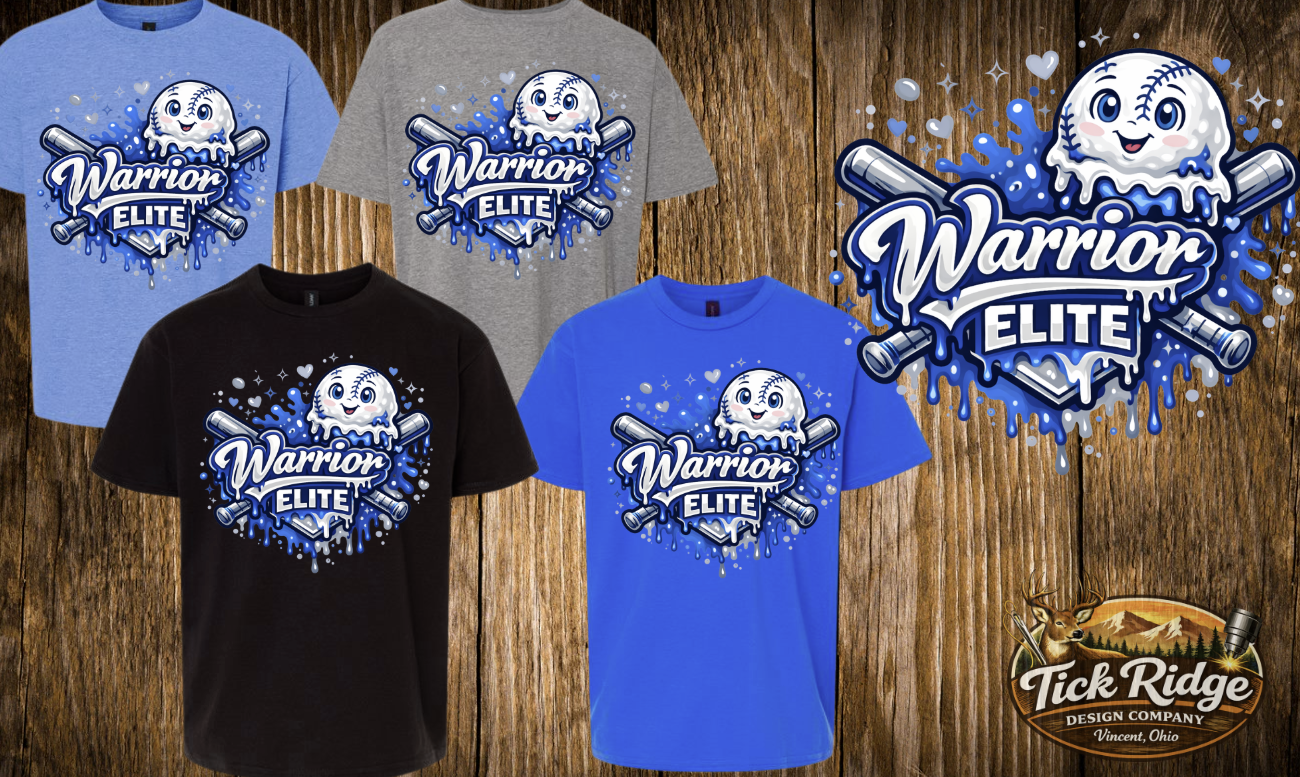 Girls Ice Cream Drip Tee - Warrior Elite