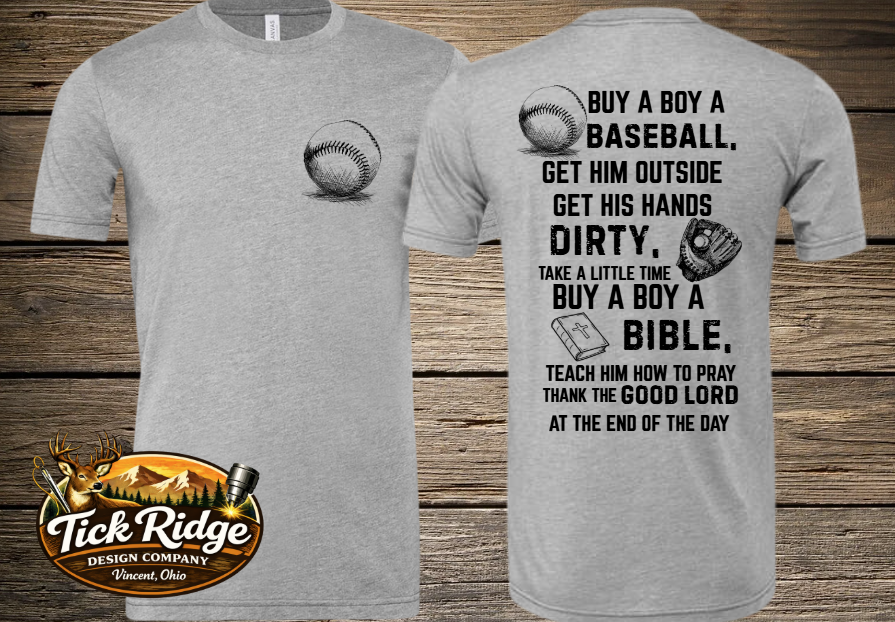 Buy a boy a baseball Tee