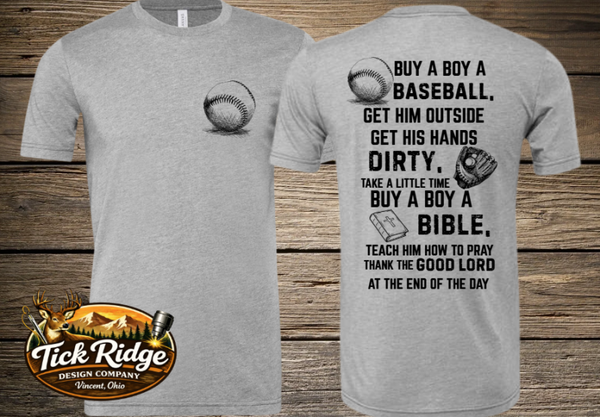 Buy a boy a baseball Tee