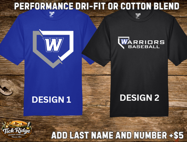 Warriors Baseball Tees