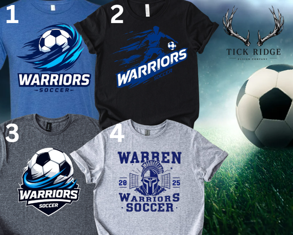 Warren Warriors Soccer Tees