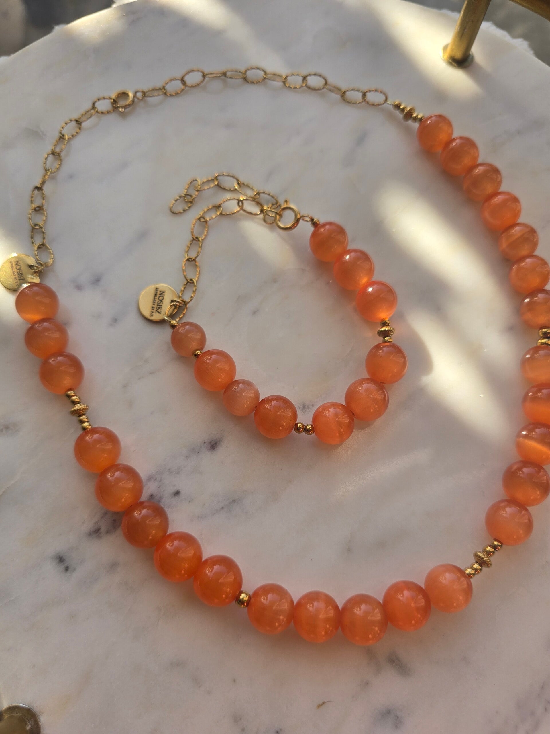 Komplet tygrysie orange