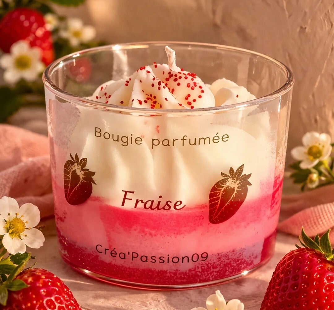 BOUGIE FANTAISIE FRAISE