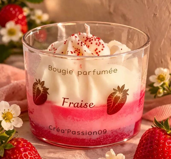 BOUGIE FANTAISIE FRAISE