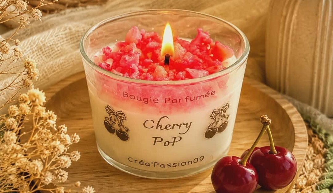 BOUGIE FANTAISIE CERISE
