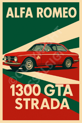Alfa 1300 GTA strada bord