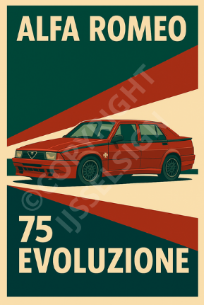 Alfa 75 evoluzione bord