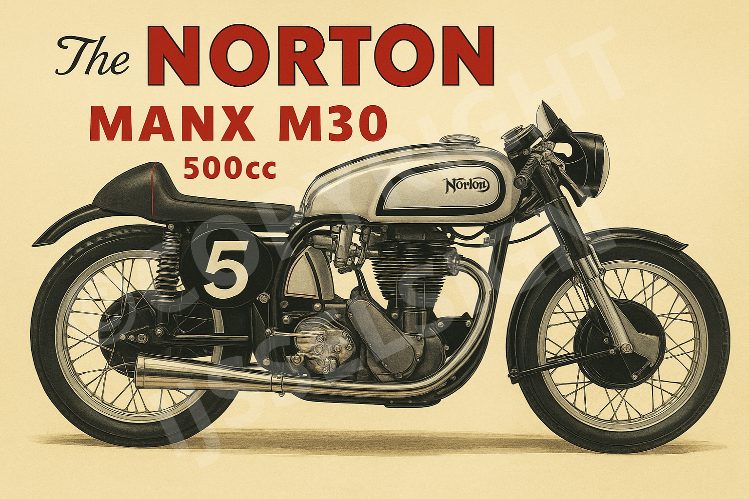 Norton Manx M30 bord