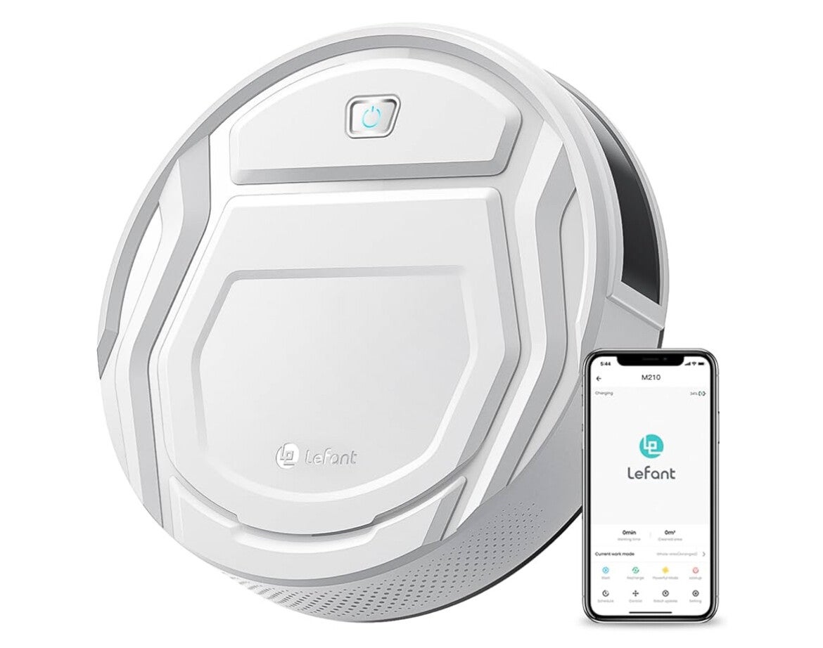 LeFANT WHITE ROBOT VACCUM CLEANER FOR ALL TYPES OF FLOOR