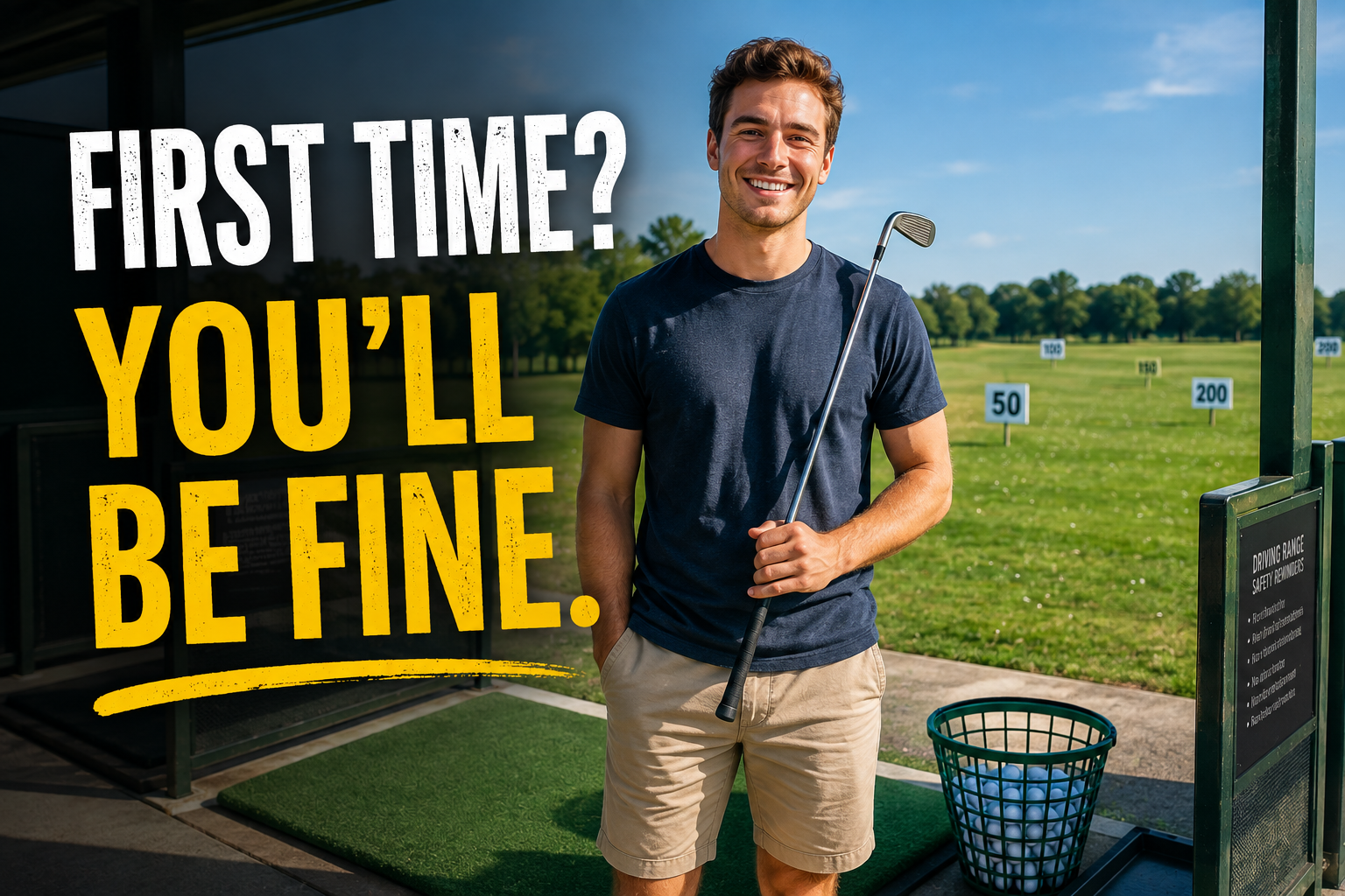 first time driving range