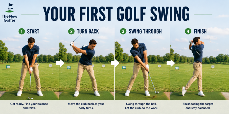 Your First Golf Swing summary steps