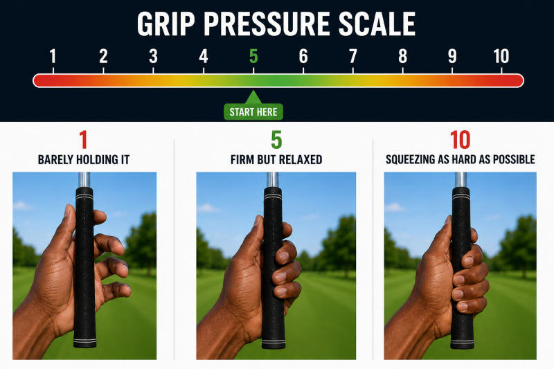 golf grip pressue image