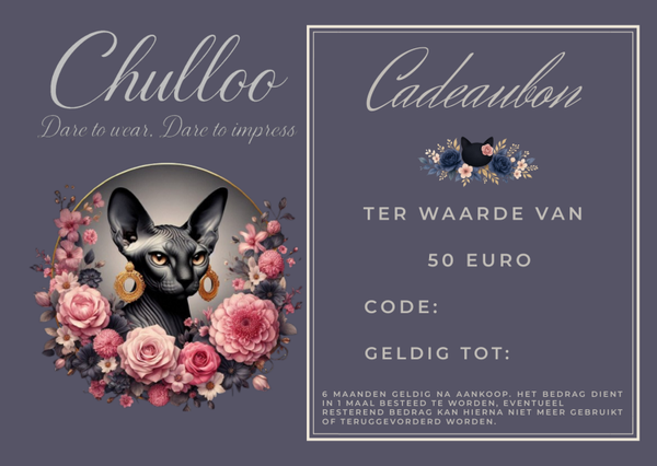 Chulloo cadeaubon 50 euro