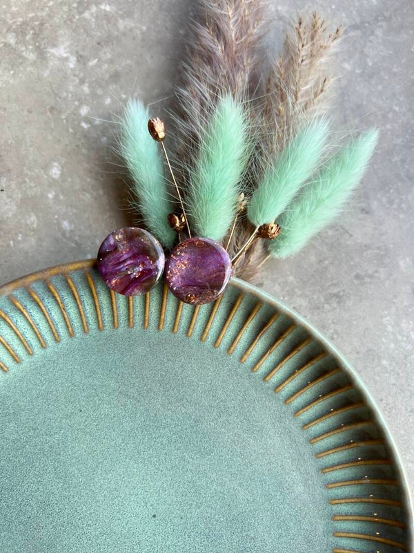 Studs AMETHYST FOREST