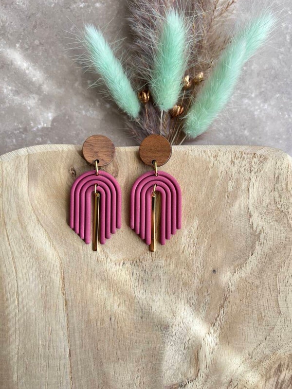 Oorbel GRACE Vintage pink