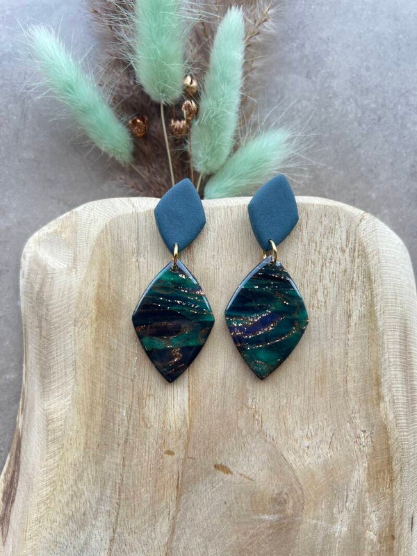 Oorbellen PEACOCK CHIQUE