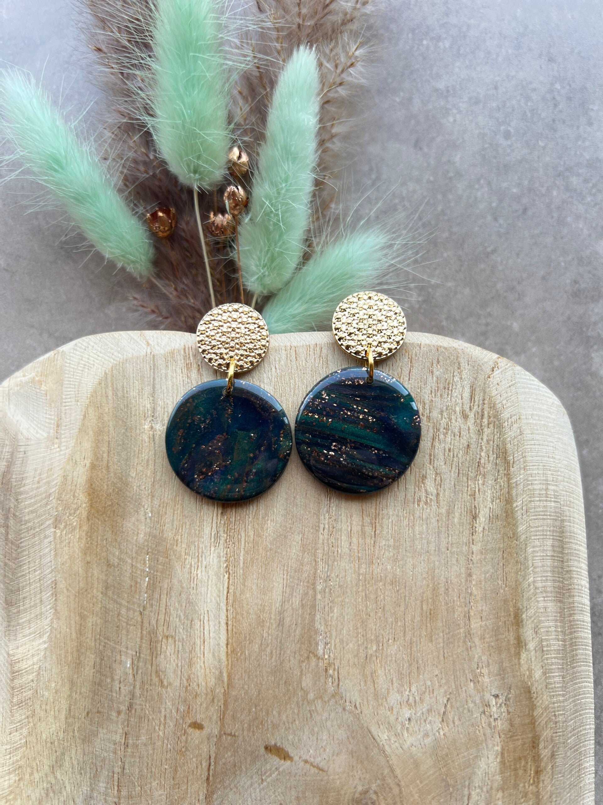 Oorbellen PEACOCK CHIQUE