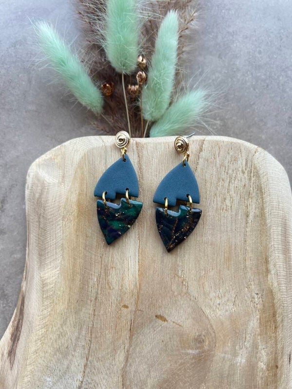 Oorbellen PEACOCK CHIQUE