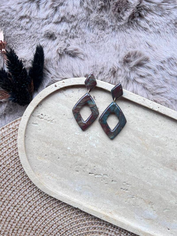 Oorbel ROMI cameo gloom