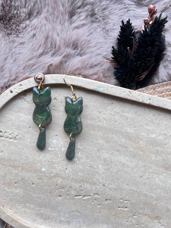 Katten oorbellen forrest