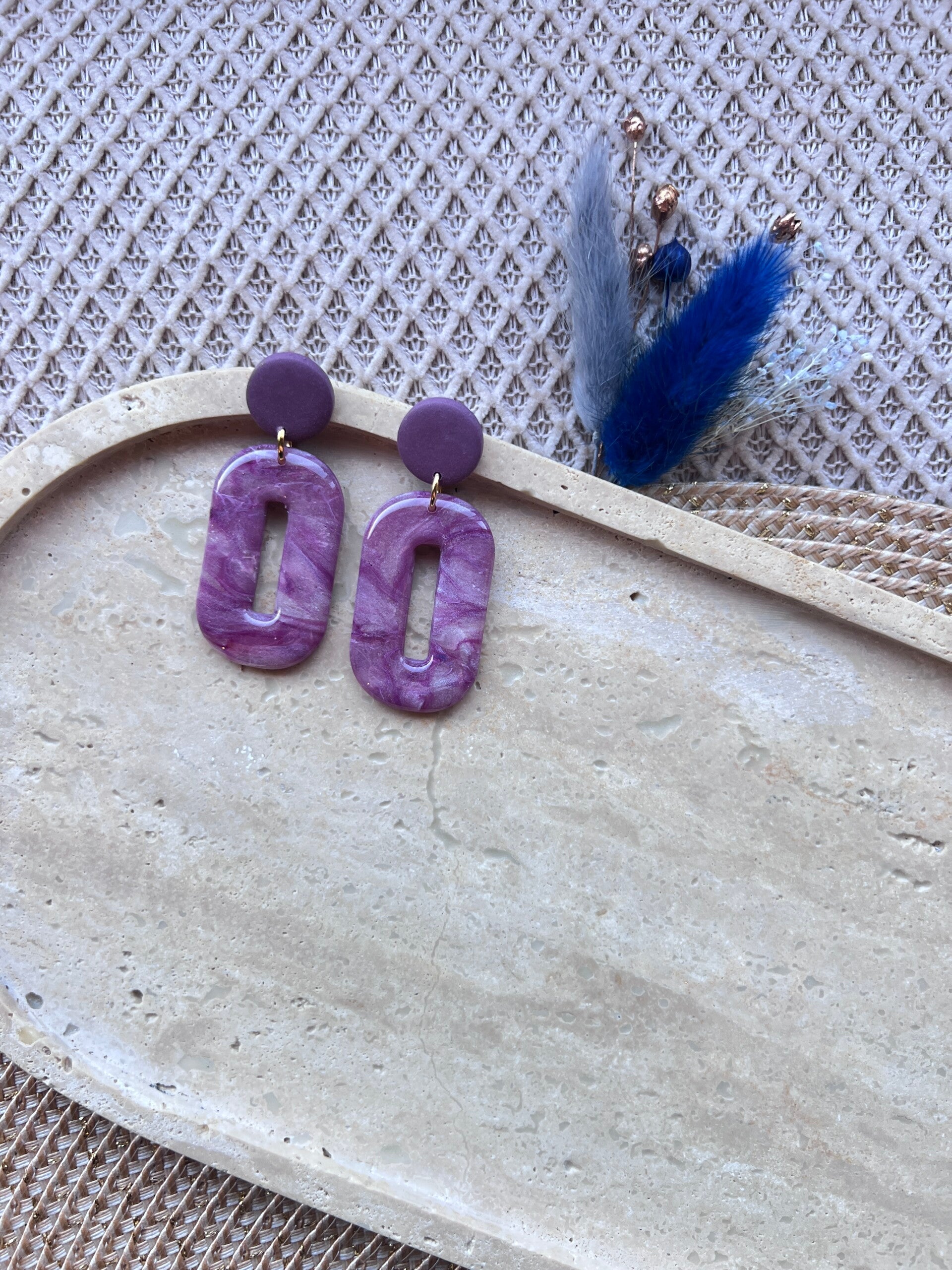 Oorbel purple affair 4