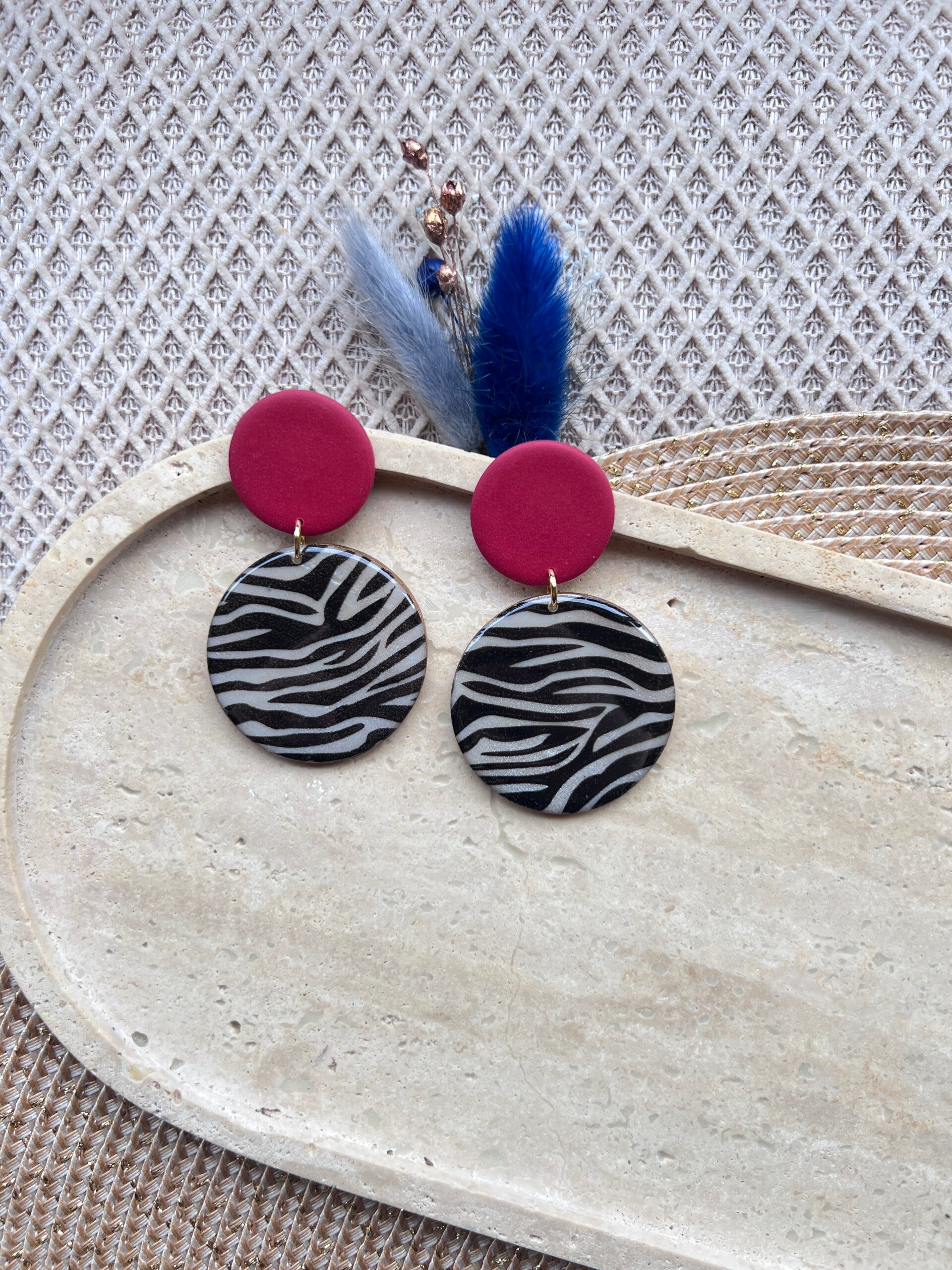 Statement oorbellen ZEBRA COUTURE 1